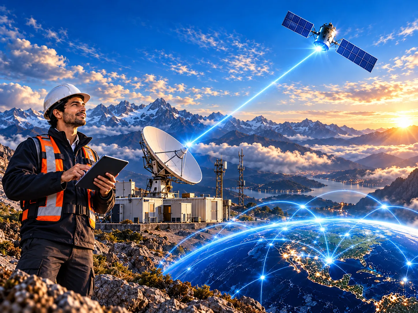 Internet satelital para operaciones remotas